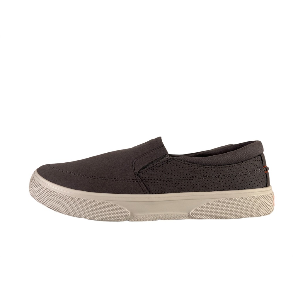 Men's Sperry Halyard Plush step Slip On Canvas Boat shoe Sneaker Gray 11.5